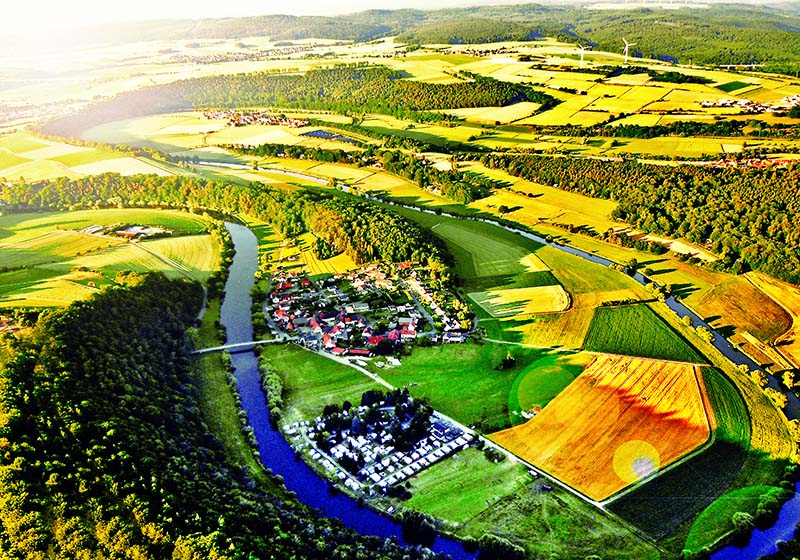 Camping von oben Camping von oben