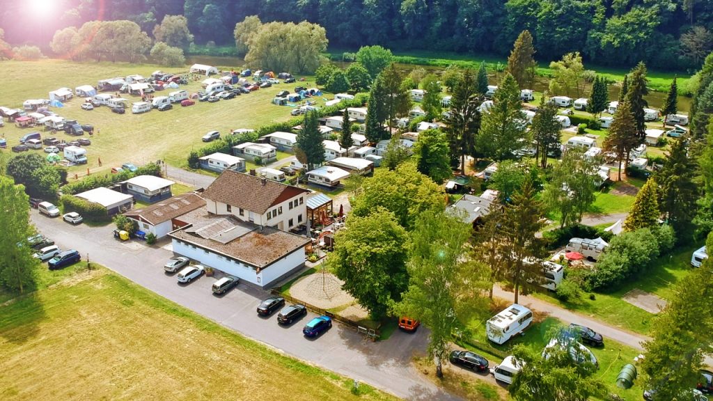 Aus der Luft-Camping Fuldaschleife